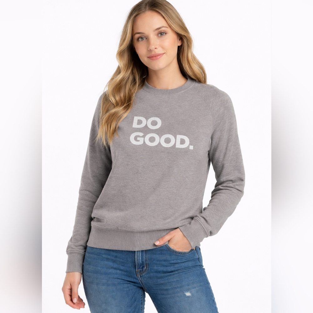 cotopaxi Gray 'DO GOOD.' Crewneck Sweatshirt
